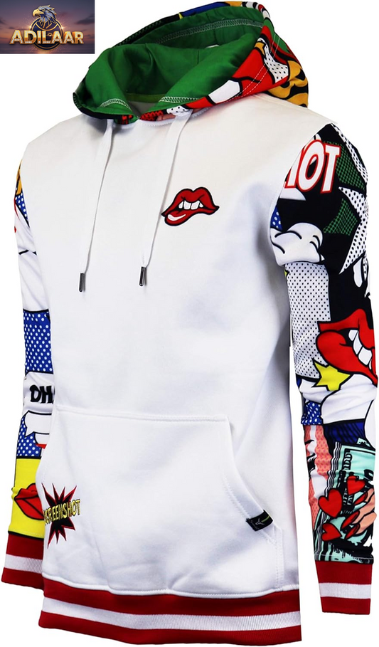 SCREENSHOT Men's Urban Hip Hop Premium Fleece Hoodie - Contemporary Pullover Sweatshirt for NYC Street Fashion