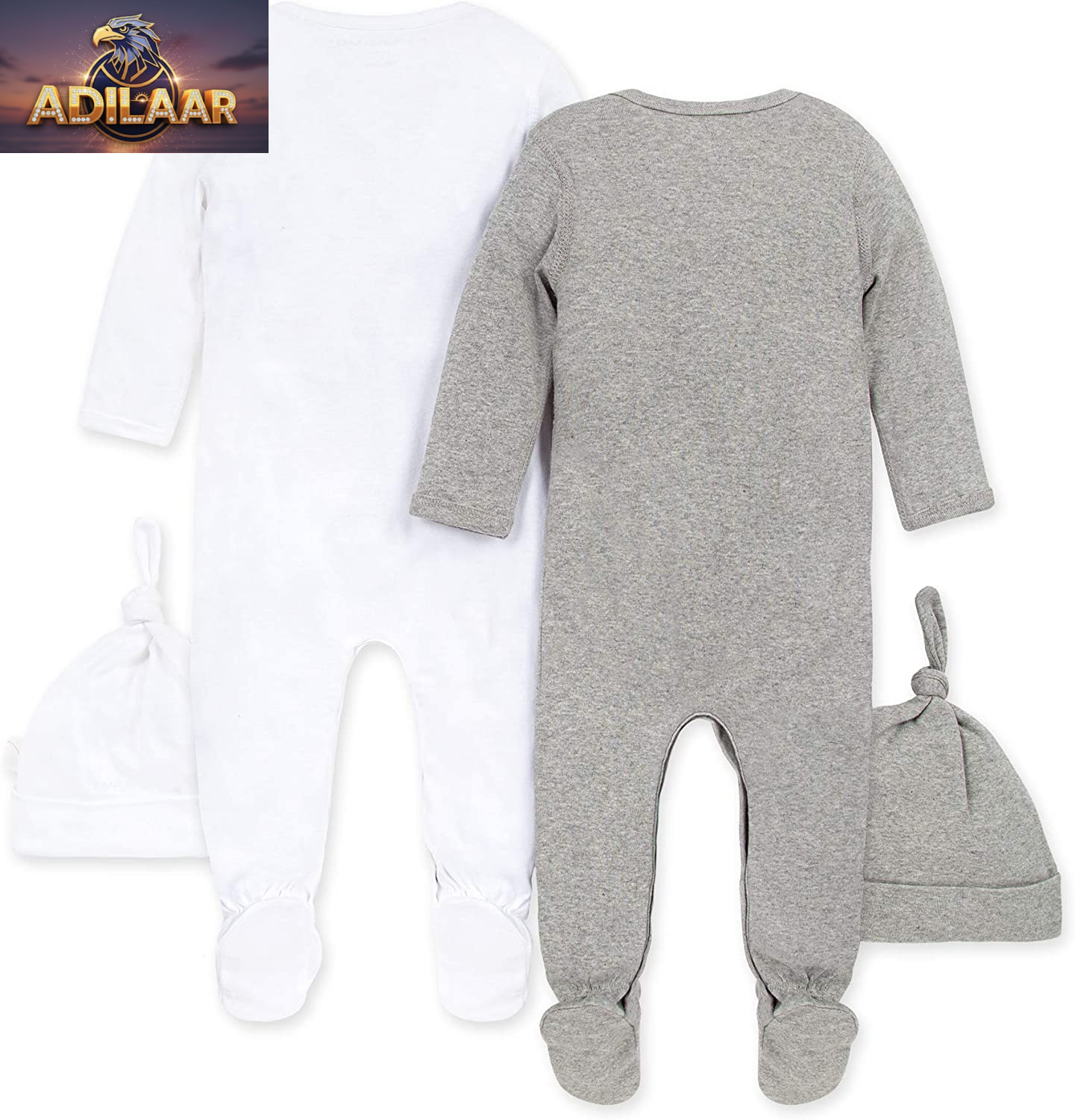 Burt's Bees Baby Organic Cotton Jumpsuit and Hat Set