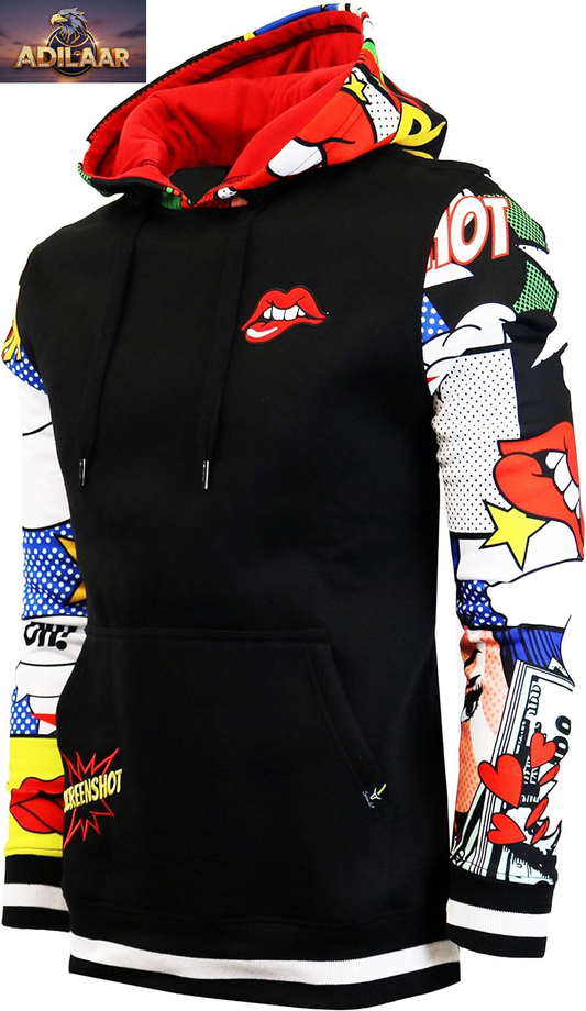 SCREENSHOT Men's Urban Hip Hop Premium Fleece Hoodie - Contemporary Pullover for NYC Street Fashion and Urbanwear