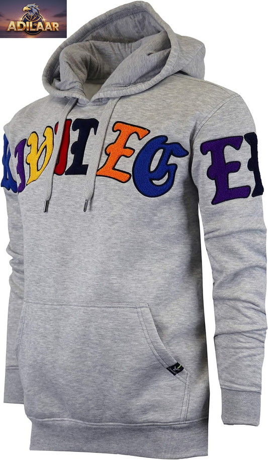 Mens Urban Hip Hop Premium Fleece Hoodie - Contemporary Pullover Streetwear Sweatshirt