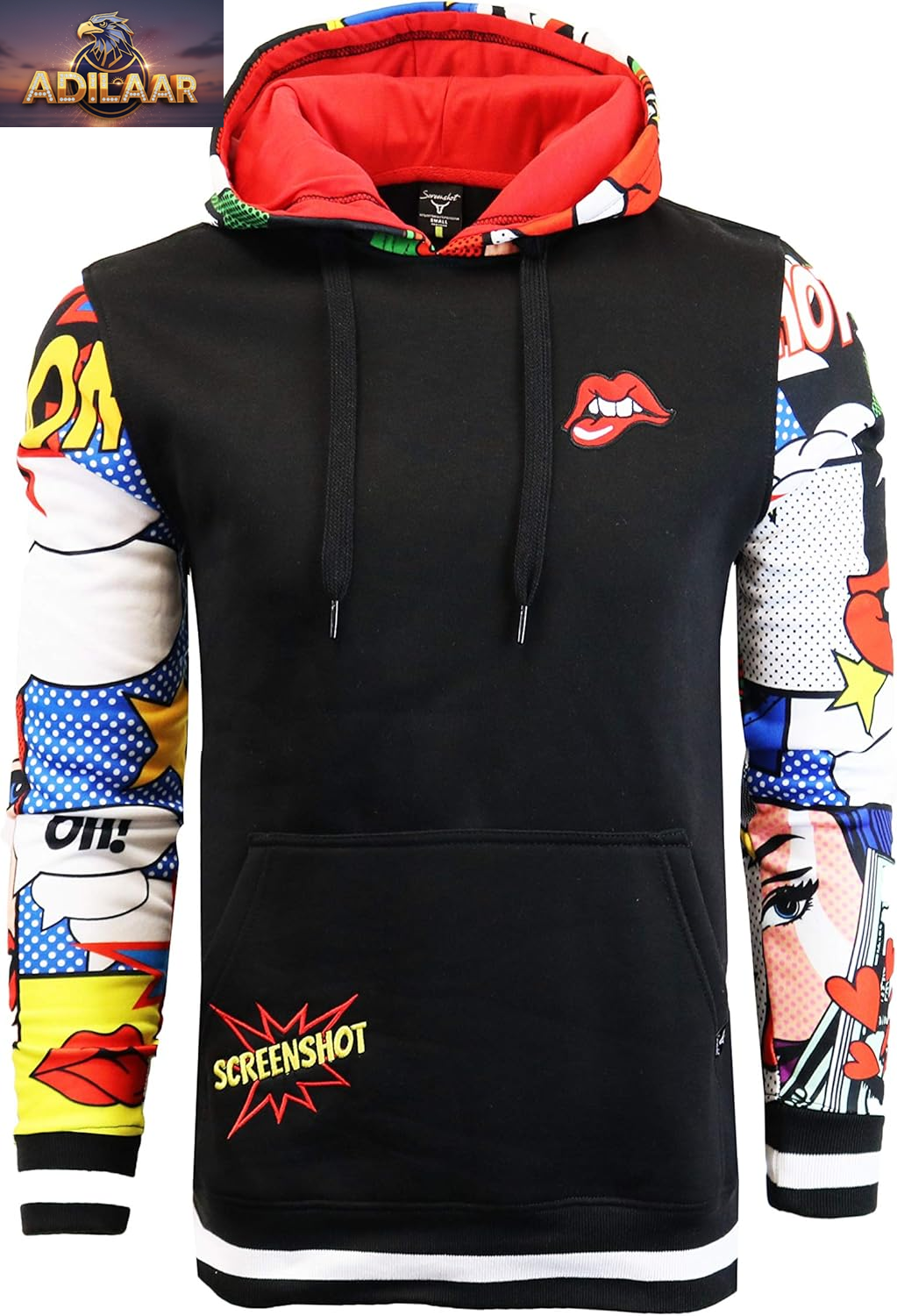 SCREENSHOT Men's Urban Hip Hop Premium Fleece Hoodie - Contemporary Pullover for NYC Street Fashion and Urbanwear