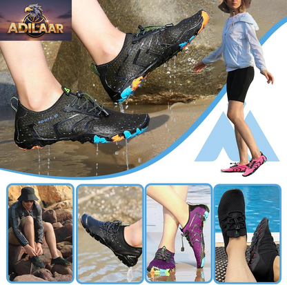 Mishansha Quick-Dry Aqua Water Shoes for Adults - Barefoot Beach Swim Socks Ideal for Surfing and Yoga, Sizes 4.5-15 for Women and 3-13.5 for Men