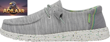 HEYDUDE Women's Wendy Canvas Slip-On Loafers - Comfortable and Lightweight Footwear