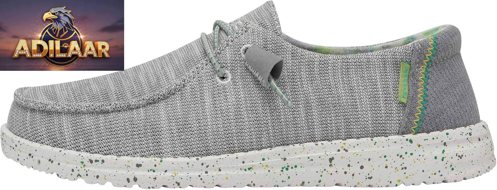 HEYDUDE Women's Wendy Canvas Slip-On Loafers - Comfortable and Lightweight Footwear