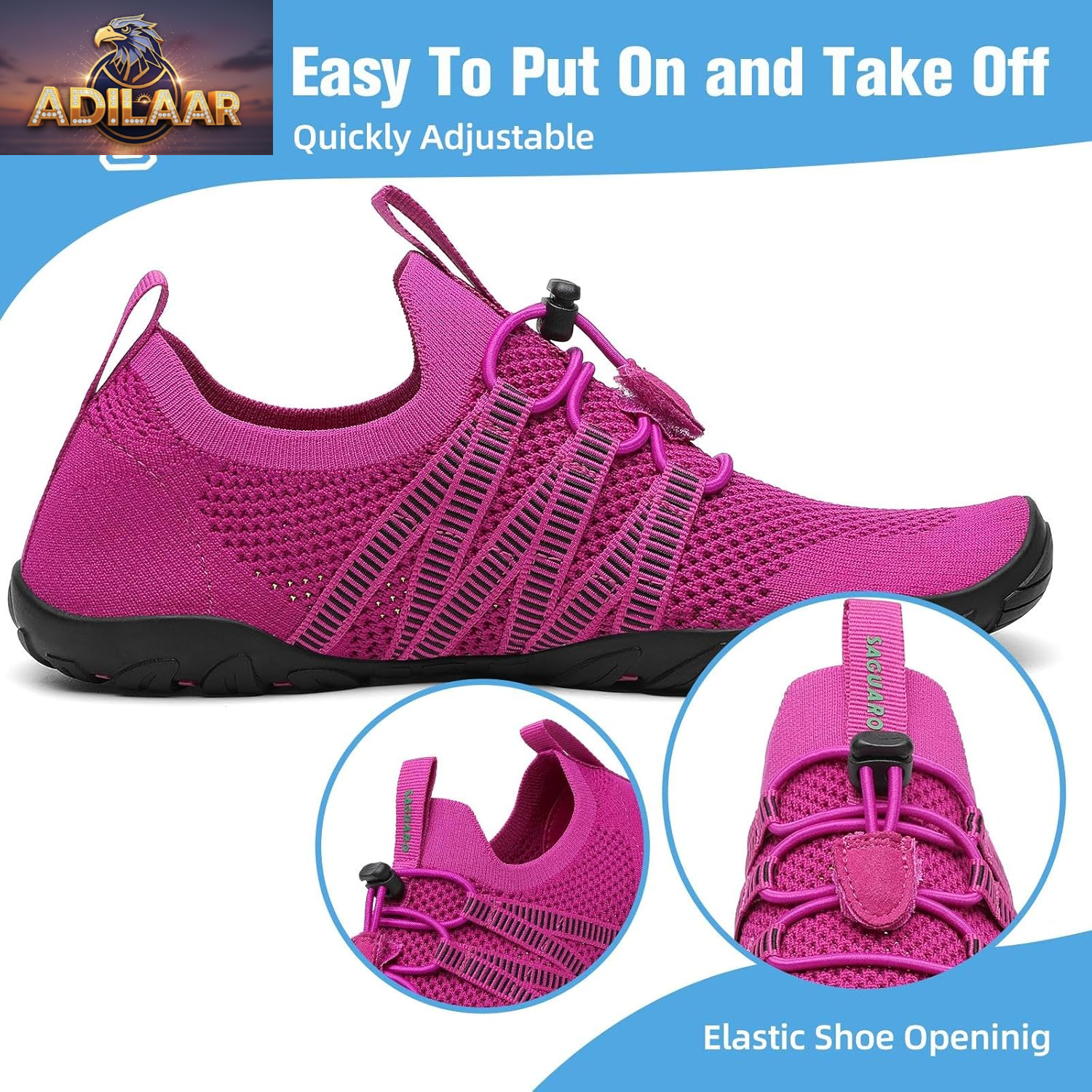 Mishansha Quick-Dry Water Shoes for Men and Women - Barefoot Aqua Swim Socks for Surfing and Yoga, Available in Sizes 4.5-15 (Women) and 3-13.5 (Men)