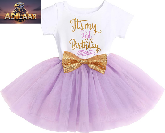 Baby Girls' Newborn 1st/2nd Birthday Cake Smash Sequin Bow Tutu Dress