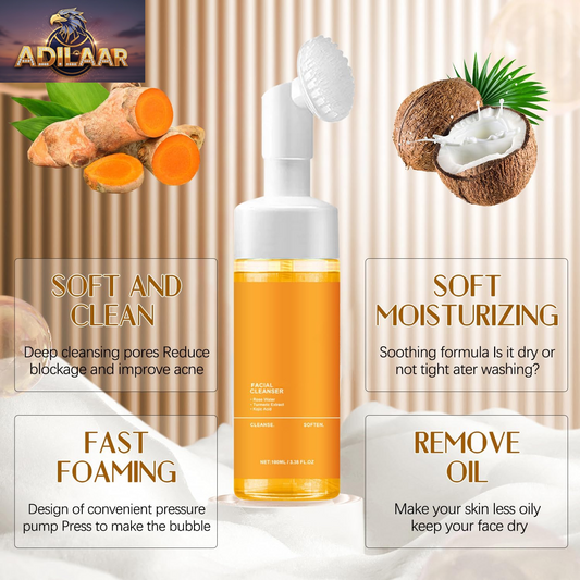Turmeric Foaming Facial Cleanser for All Skin Types - 3.38 Oz