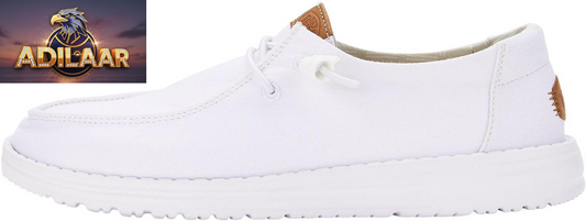HEYDUDE Women's Wendy Canvas Slip-On Loafers - Comfortable and Lightweight Footwear