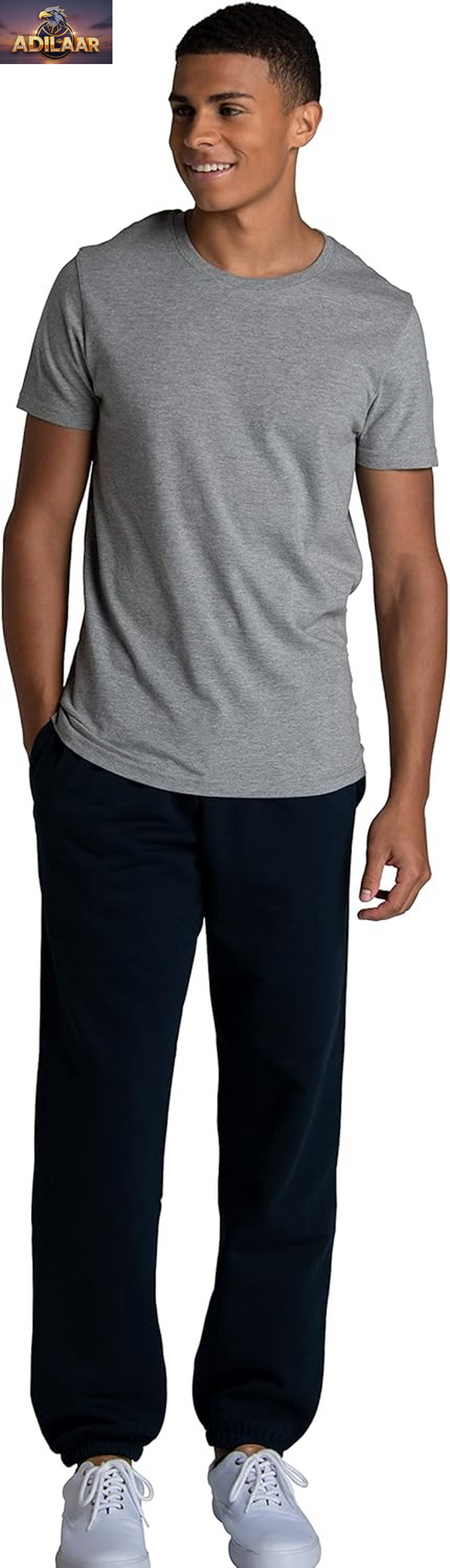 Fruit of the Loom Eversoft Fleece Sweatpants with Pockets, Relaxed Fit, Moisture-Wicking, and Breathable Elastic Bottoms