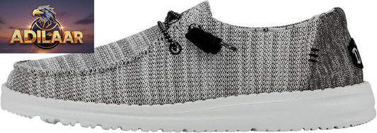 HEYDUDE Women's Wendy Canvas Slip-On Loafers - Comfortable and Lightweight Footwear