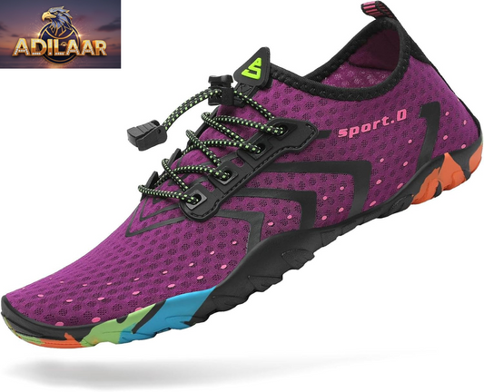 Mishansha Quick-Dry Aqua Shoes for Men and Women - Barefoot Beach Footwear Ideal for Surfing, Yoga, and Swimming (Sizes 4.5-15 for Women / 3-13.5 for Men)